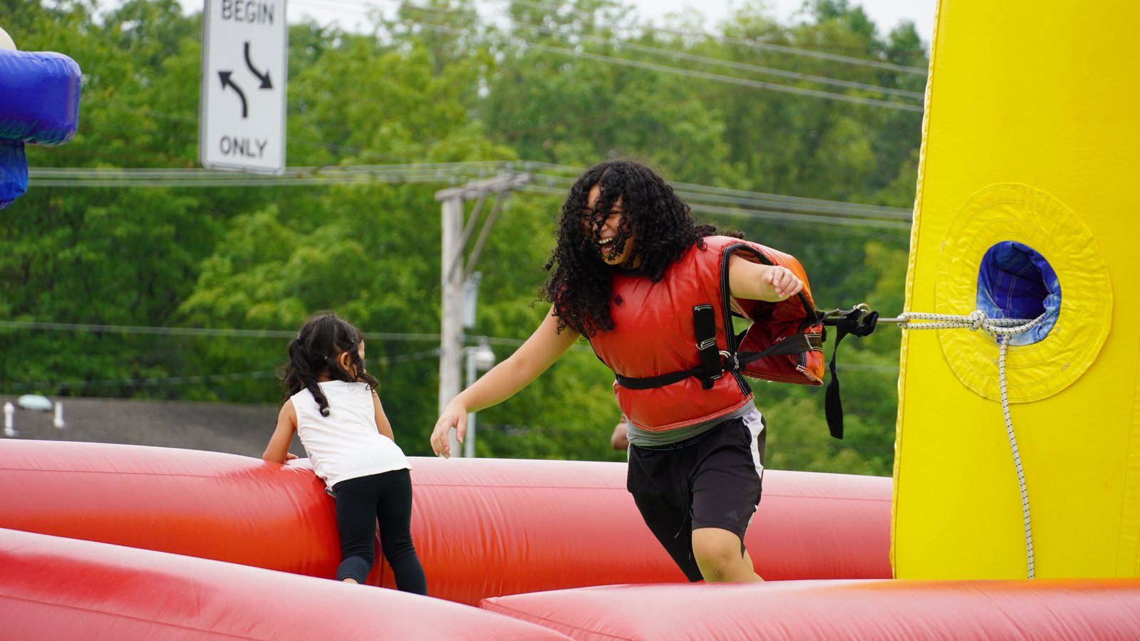 Kids enjoying activities at Back to School Bash